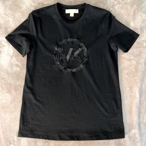 Michael Kors Black T-Shirt - MK Emblem